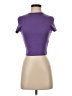Shein Purple Short Sleeve Turtleneck Size 4 - photo 1