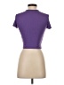 Shein Purple Short Sleeve Turtleneck Size 4 - photo 2