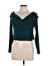 Self-Portrait Teal Long Sleeve Top Size 12 - photo 1