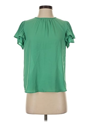 Ann Taylor Short Sleeve Blouse (view 1)