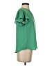 Ann Taylor 100% Polyester Green Short Sleeve Blouse Size XS - photo 4