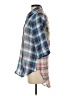 Soft Surroundings Plaid Blue 3/4 Sleeve Blouse Size XS - photo 5