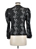 Bar III Polka Dots Black Long Sleeve Blouse Size M - photo 2
