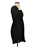 Unbranded 100% Polyester Solid Black Casual Dress Size XS - photo 4