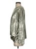 Fourteenth Place Metallic Silver Long Sleeve Top Size M - photo 5