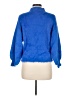 Line & Dot Blue Pullover Sweater Size M - photo 2