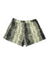Vila Animal Print Green Gold Shorts Size M - photo 2