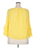 Unique Spectrum Yellow 3/4 Sleeve Blouse Size 2X - photo 2