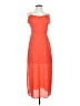 Lush 100% Polyester Red Orange Cocktail Dress Size S - photo 1