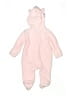 Mini Muffin 100% Polyester Animal Print Solid White Pink Zip Up Hoodie Size 3-6 mo - photo 2