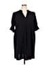 Unbranded 100% Polyester Solid Black Casual Dress Size XXL - photo 1
