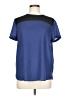 Mossimo 100% Polyester Color Block Blue Short Sleeve Blouse Size L - photo 1