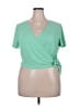 Unbranded Green Short Sleeve Top Size 2X - photo 1