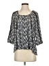 Ezra 100% Rayon Gray 3/4 Sleeve Blouse Size S - photo 1