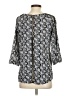 Ezra 100% Rayon Gray 3/4 Sleeve Blouse Size S - photo 2