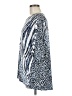 Clara Sun Woo Animal Print Silver 3/4 Sleeve Blouse Size M - photo 5