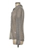 Banana Republic 100% Polyester Metallic Silver Long Sleeve Blouse Size 8 - photo 5