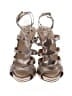 BCBGMAXAZRIA Metallic Silver Gold Heels Size 9 1/2 - photo 2