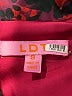 LDT 100% Polyester Paisley Burgundy Cocktail Dress Size 8 - photo 7