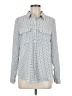 Alfani 100% Polyester Houndstooth Gray Long Sleeve Blouse Size M - photo 1