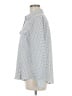 Alfani 100% Polyester Houndstooth Gray Long Sleeve Blouse Size M - photo 5