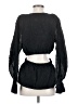 Something Navy Black 3/4 Sleeve Blouse Size S - photo 2
