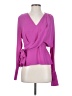 Atlein Collective 100% Polyester Purple Long Sleeve Blouse Size 2 - photo 1