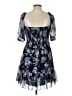 Wilfred 100% Polyester Paisley Blue Cocktail Dress Size L - photo 2