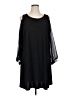 JBS Solid Black Casual Dress Size 16w - photo 1
