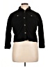 Walking on Sunshine 100% Polyester Black Cardigan Size XL - photo 1
