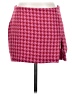 AFRM 100% Polyester Houndstooth Red Casual Skirt Size S - photo 1