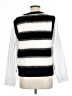 Evereve Stripes White Pullover Sweater Size L - photo 2