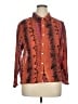 Assorted Brands Animal Print Orange Long Sleeve Blouse Size XL (estimated) - photo 1