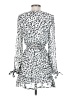 Great Jones 100% Polyester Animal Print Silver Cocktail Dress Size XS - photo 2