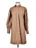 J.Crew 100% Cotton Brown 3/4 Sleeve Button-Down Shirt Size S - photo 1
