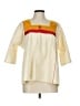Papaya Color Block Ivory 3/4 Sleeve Blouse Size L - photo 1