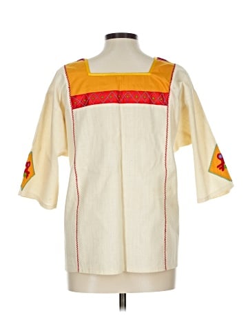 Papaya 3/4 Sleeve Blouse (view 2)