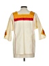 Papaya Color Block Ivory 3/4 Sleeve Blouse Size L - photo 2