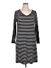 Apt. 9 Stripes Black Casual Dress Size 1X - photo 1
