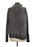 Cynthia Rowley TJX 100% Polyester Metallic Gray Turtleneck Sweater Size M - photo 2