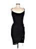 Blanc Solid Black Cocktail Dress Size M - photo 1