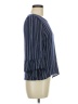 Drew 100% Rayon Blue 3/4 Sleeve Blouse Size M - photo 4