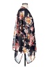 Neslay Paris 100% Polyester Black Blue Kimono Size S - photo 4