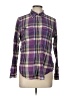 Chaps 100% Cotton Plaid Purple Long Sleeve Button-Down Shirt Size L - photo 1