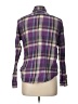 Chaps 100% Cotton Plaid Purple Long Sleeve Button-Down Shirt Size L - photo 2