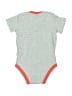 Nike 100% Cotton Color Block Gray Short Sleeve Onesie Size 3-6 mo - photo 2