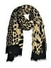 Unbranded Animal Print Black Tan Scarf One size - photo 1