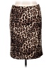 Alfani Animal Print Brown Casual Skirt Size 14 - photo 1