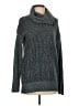 Leo & Nicole Tweed Gray Turtleneck Sweater Size S - photo 1