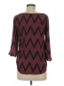 A'gaci Chevron-herringbone Burgundy 3/4 Sleeve Top One size - photo 2